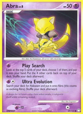 Abra 069/123 - Mysterious Treasures - Common