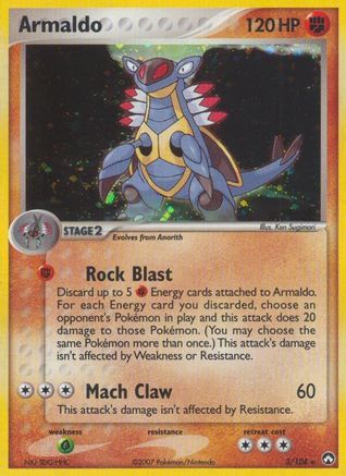 Armaldo 3/108 - Power Keepers Reverse Holofoil - Holo Rare