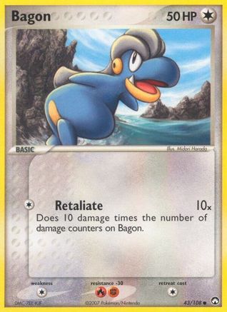 Bagon 043/108 - Power Keepers Reverse Holofoil - Common