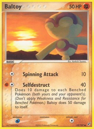 Baltoy 53/107 - Deoxys Reverse Holofoil - Common