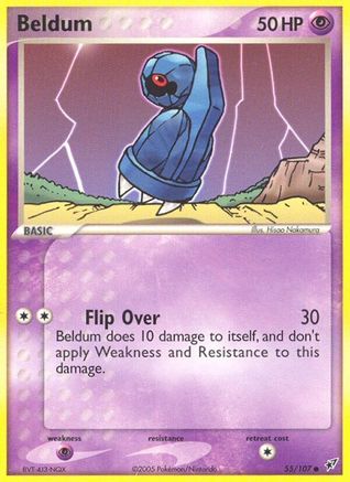 Beldum 55/107 - Deoxys Reverse Holofoil - Common