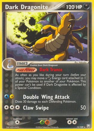 Dark Dragonite 015/109 - Team Rocket Returns Reverse Holofoil - Rare