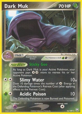 Dark Muk 016/109 - Team Rocket Returns Reverse Holofoil - Rare
