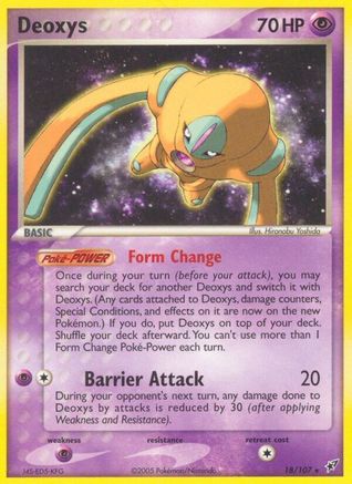 Deoxys (Defense Forme) 18/107 - Deoxys Reverse Holofoil - Rare