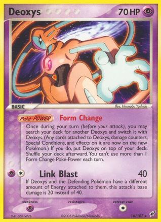 Deoxys (Normal Forme) 16/107 - Deoxys Reverse Holofoil - Rare