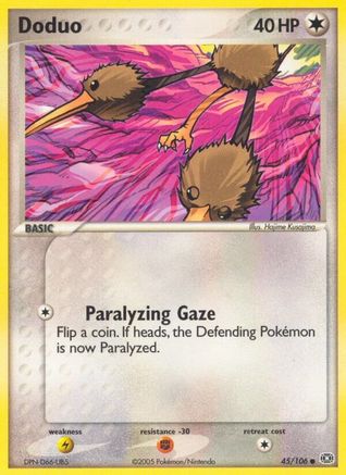 Doduo 45/106 - Emerald Reverse Holofoil - Common