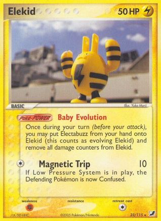 Elekid 23/115 - Unseen Forces Reverse Holofoil - Rare