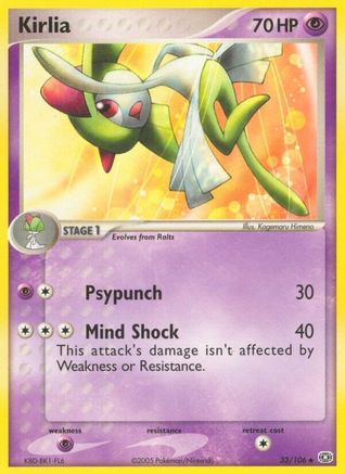 Kirlia 33/106 - Emerald Reverse Holofoil - Uncommon
