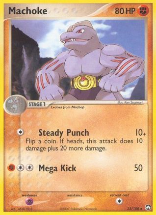 Machoke 033/108 - Power Keepers Reverse Holofoil - Uncommon