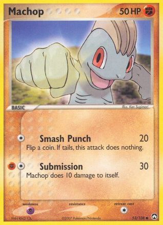 Machop 053/108 - Power Keepers Reverse Holofoil - Common