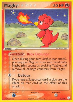 Magby 024/109 - Team Rocket Returns Reverse Holofoil - Rare