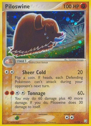 Piloswine 013/109 - Team Rocket Returns Reverse Holofoil - Holo Rare