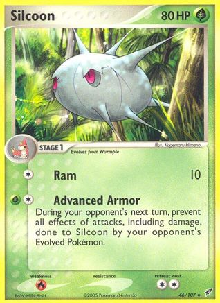 Silcoon 46/107 - Deoxys Reverse Holofoil - Uncommon