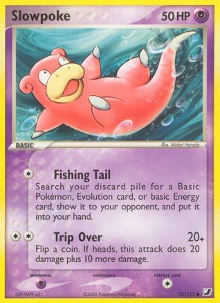 Slowpoke 072/115 - Unseen Forces Reverse Holofoil - Common