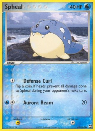 Spheal 065/108 - Power Keepers Reverse Holofoil - Common