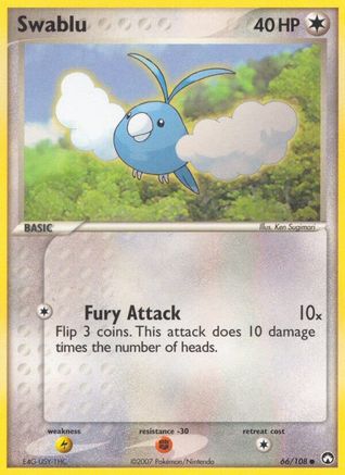 Swablu 66/108 - Power Keepers Reverse Holofoil - Common