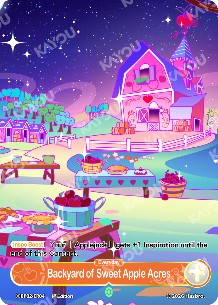 Backyard of Sweet Apple Acres (Night) | ※BP02-ER04-N | ★ER