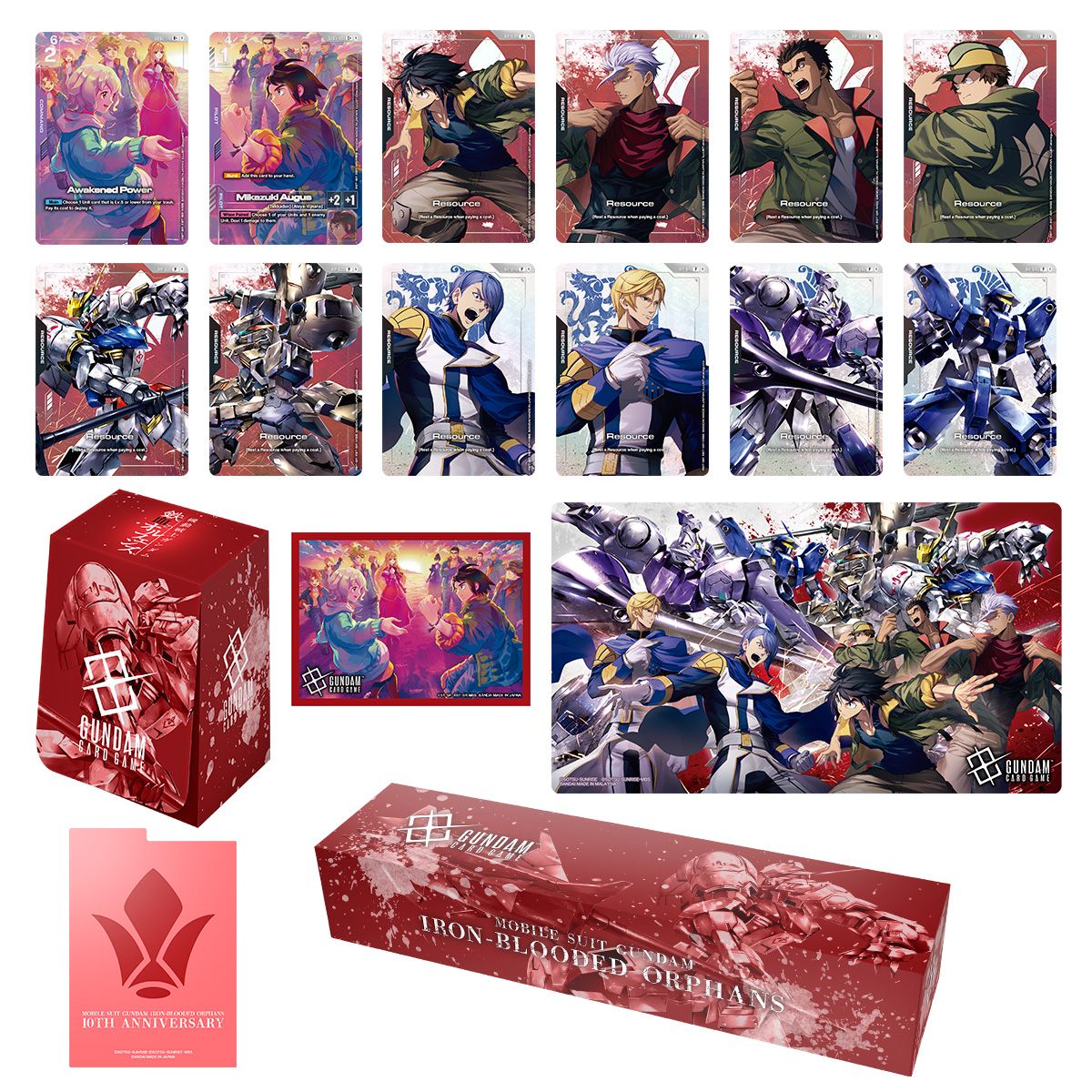 Gundam Card Game - PB02 Premium Accessory Set - Mobile Suit Gundam IRON-BLOODED ORPHANS