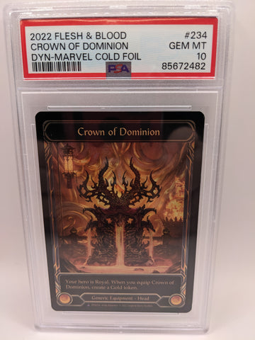 Crown of Dominion Marvel Cold Foil 234 PSA 10