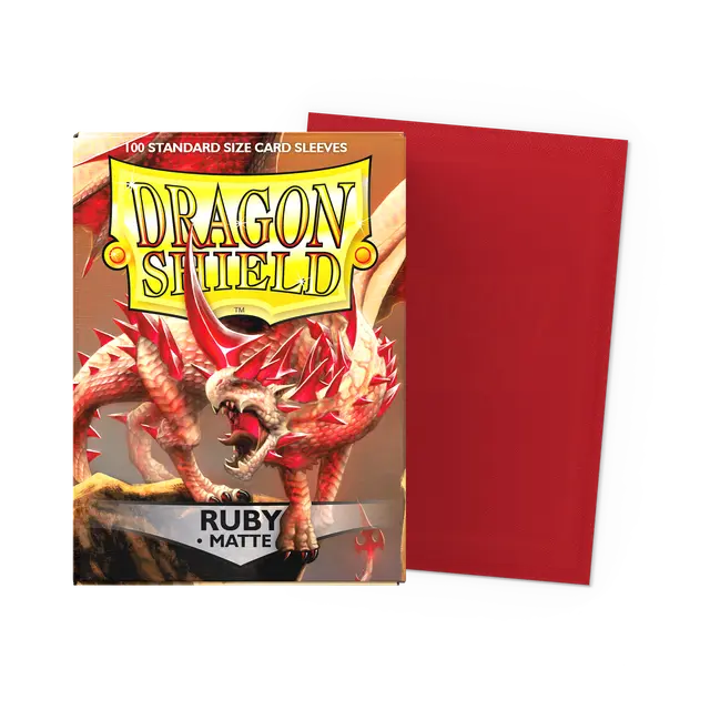 Dragon Shield Sleeves Matte (100ct): Ruby