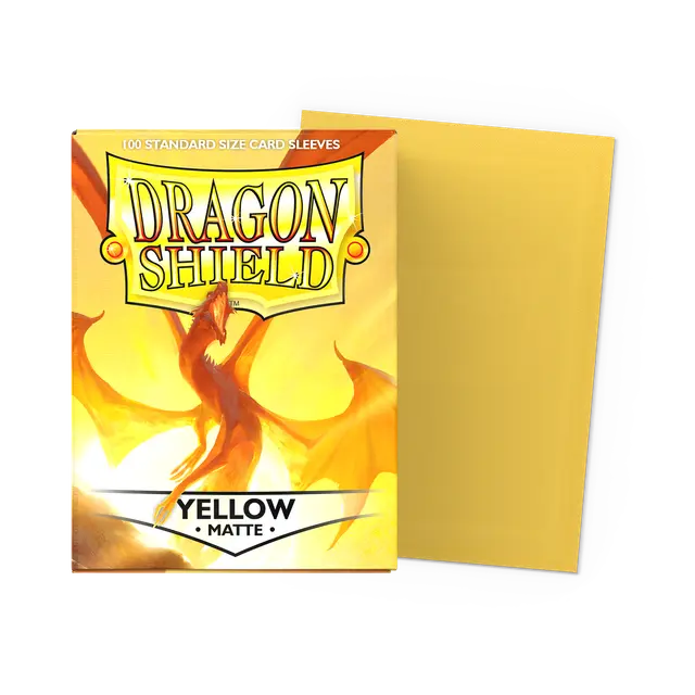 Dragon Shield Sleeves Matte (100ct): Yellow