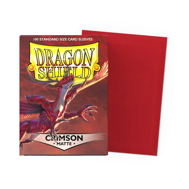 Dragon Shield Sleeves Matte (100ct): Crimson