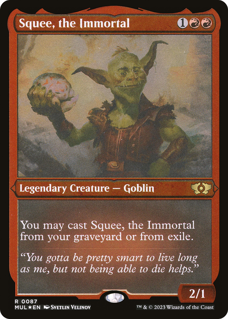 Squee, the Immortal (Foil Etched) (MUL-087) - Multiverse Legends Foil