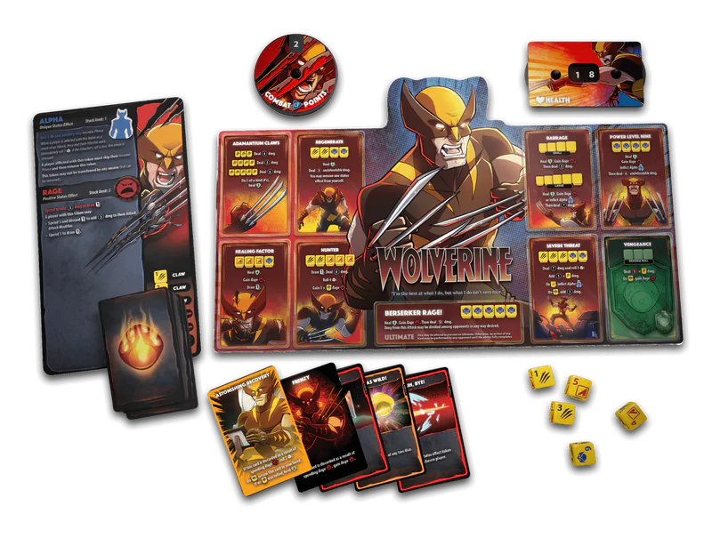 Dice Throne: Marvel X-Men 4-Hero Box 1 - Iceman, Psylocke, Storm & Wolverine