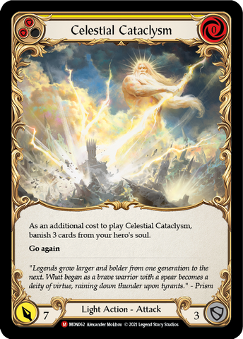 Celestial Cataclysm [MON062-RF] (Monarch)  1st Edition Rainbow Foil