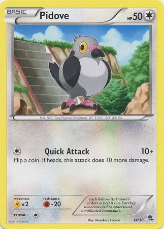 Pidove (#) 14/30 - BW Trainer Kit Excadrill & Zoroark - Common