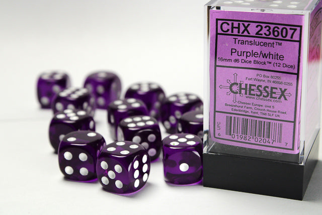 Chessex - 16mm D6 Dice Block (12 dice)