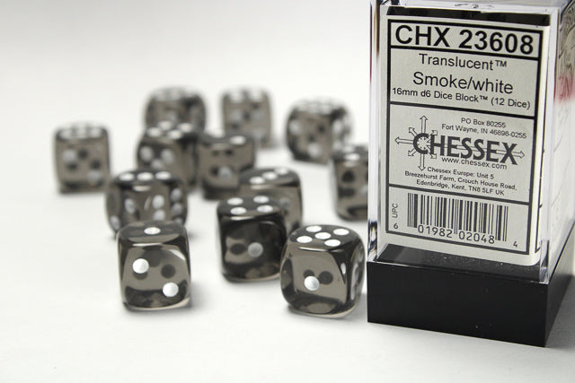 Chessex - 16mm D6 Dice Block (12 dice)