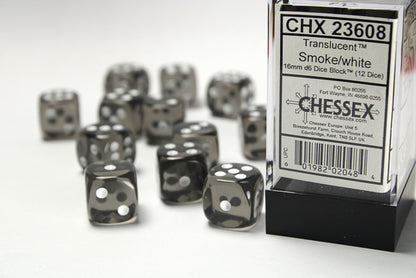 Chessex - 16mm D6 Dice Block (12 dice)