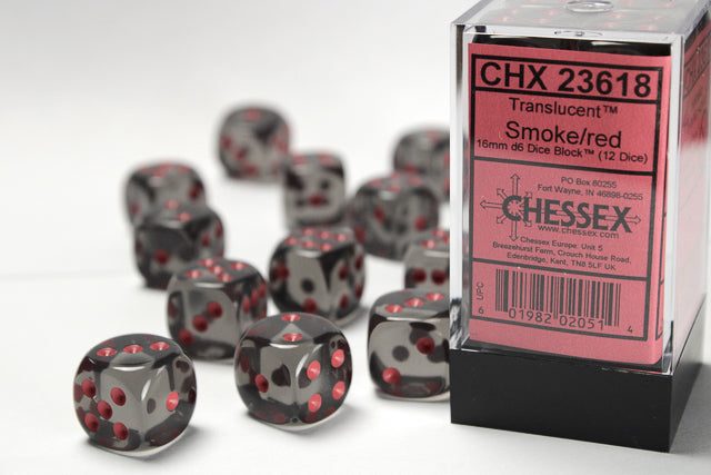 Chessex - 16mm D6 Dice Block (12 dice)