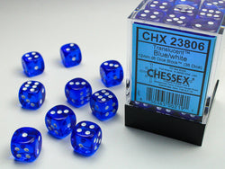 Translucent 12mm D6 Dice Block (36 dice)