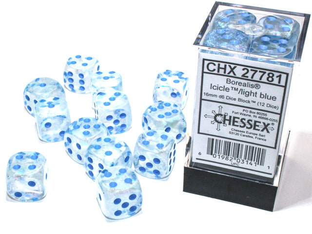 Chessex - 16mm D6 Dice Block (12 dice)
