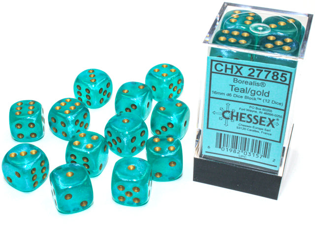 Chessex - 16mm D6 Dice Block (12 dice)