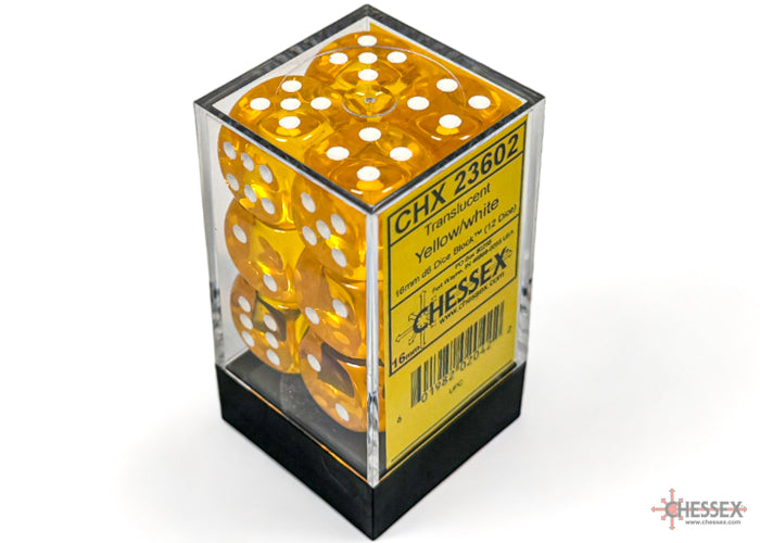 Chessex - 16mm D6 Dice Block (12 dice)