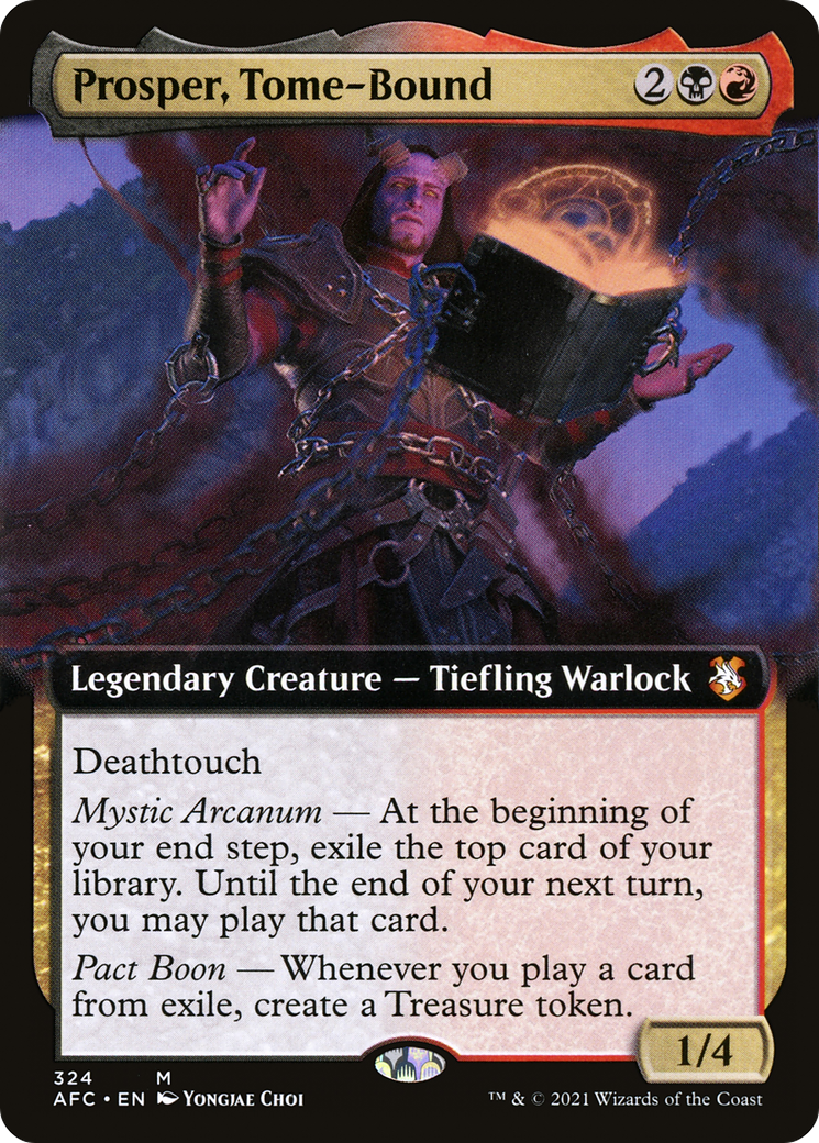 Prosper, Tome-Bound (Extended Art) [Dungeons & Dragons: Adventures in the Forgotten Realms Commander]