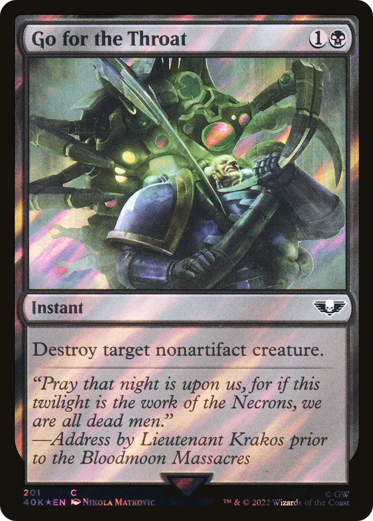 Go for the Throat (Surge Foil) [Warhammer 40,000]