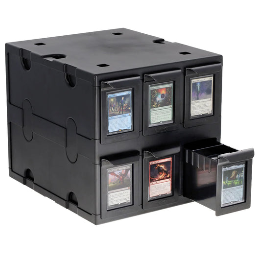 BCW 6 Drawer Card Catalog - Black
