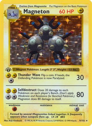 Magneton (9/102) [Base Set Shadowless Unlimited]