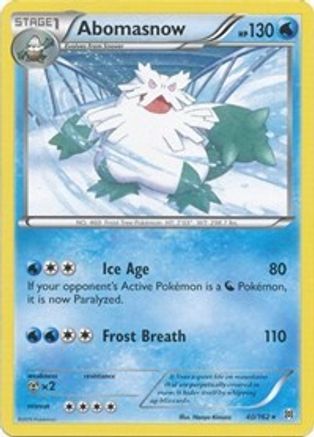 Abomasnow 040/162 - XY  BREAKthrough  - Rare