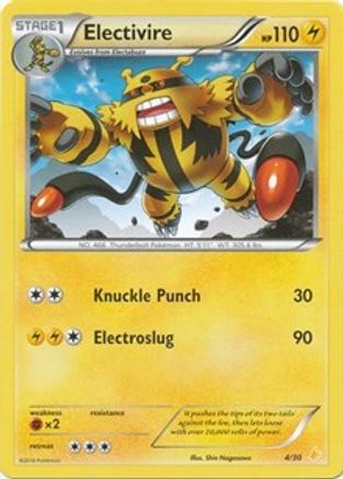 Electivire (4/30) [XY: Trainer Kit 3 - Pikachu Libre]