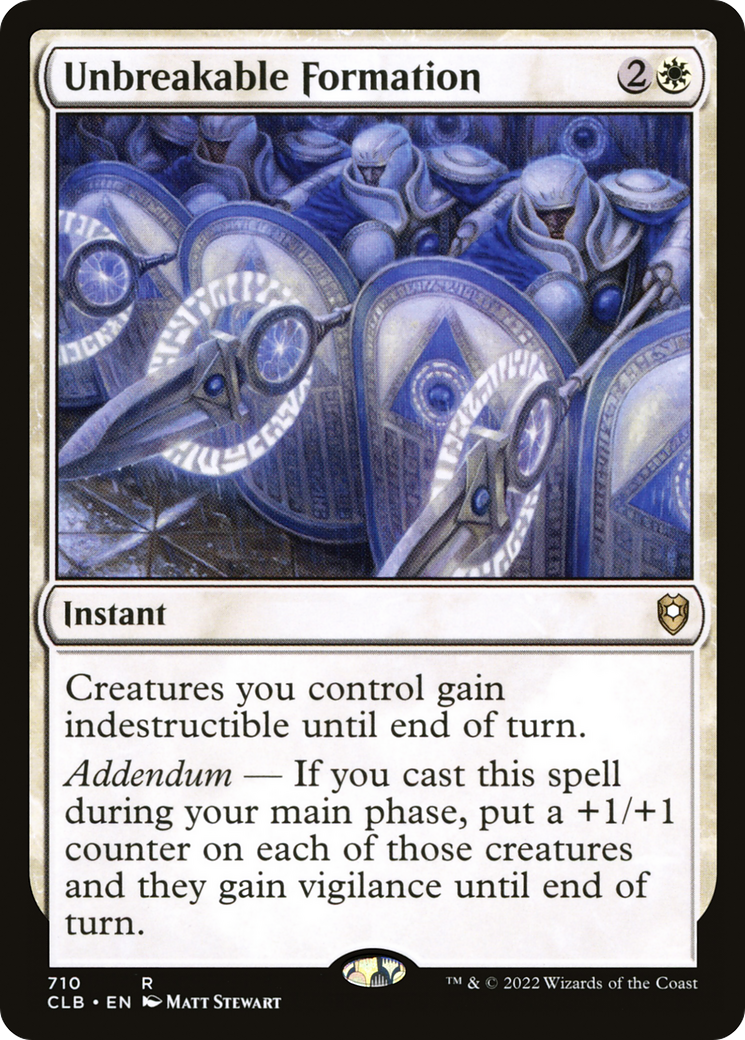Unbreakable Formation [Commander Legends: Battle for Baldur's Gate]