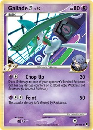 Gallade (20/111) (Theme Deck Exclusive) [Platinum: Rising Rivals]