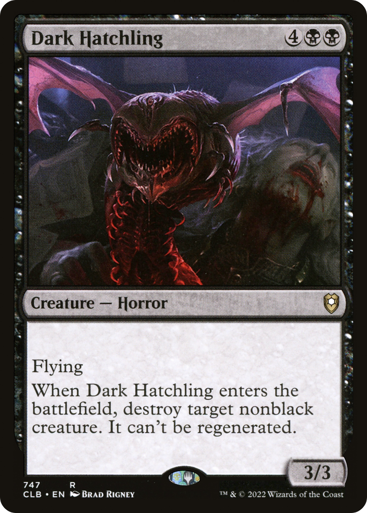 Dark Hatchling [Commander Legends: Battle for Baldur's Gate]