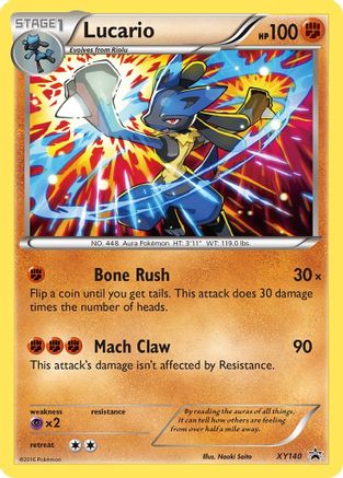 Lucario (XY140) [XY: Black Star Promos]