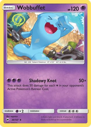 Wobbuffet (49/147) [Sun & Moon: Burning Shadows]