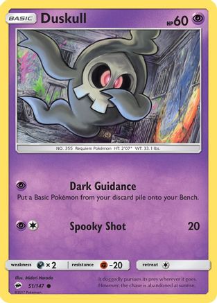 Duskull (51/147) [Sun & Moon: Burning Shadows]